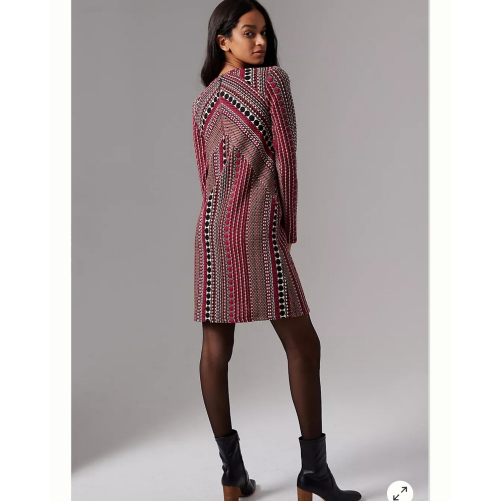 ANTHROPOLOGIE × Kiera Jacquard Tunic Dress Sz XS - Picture 2 of 8